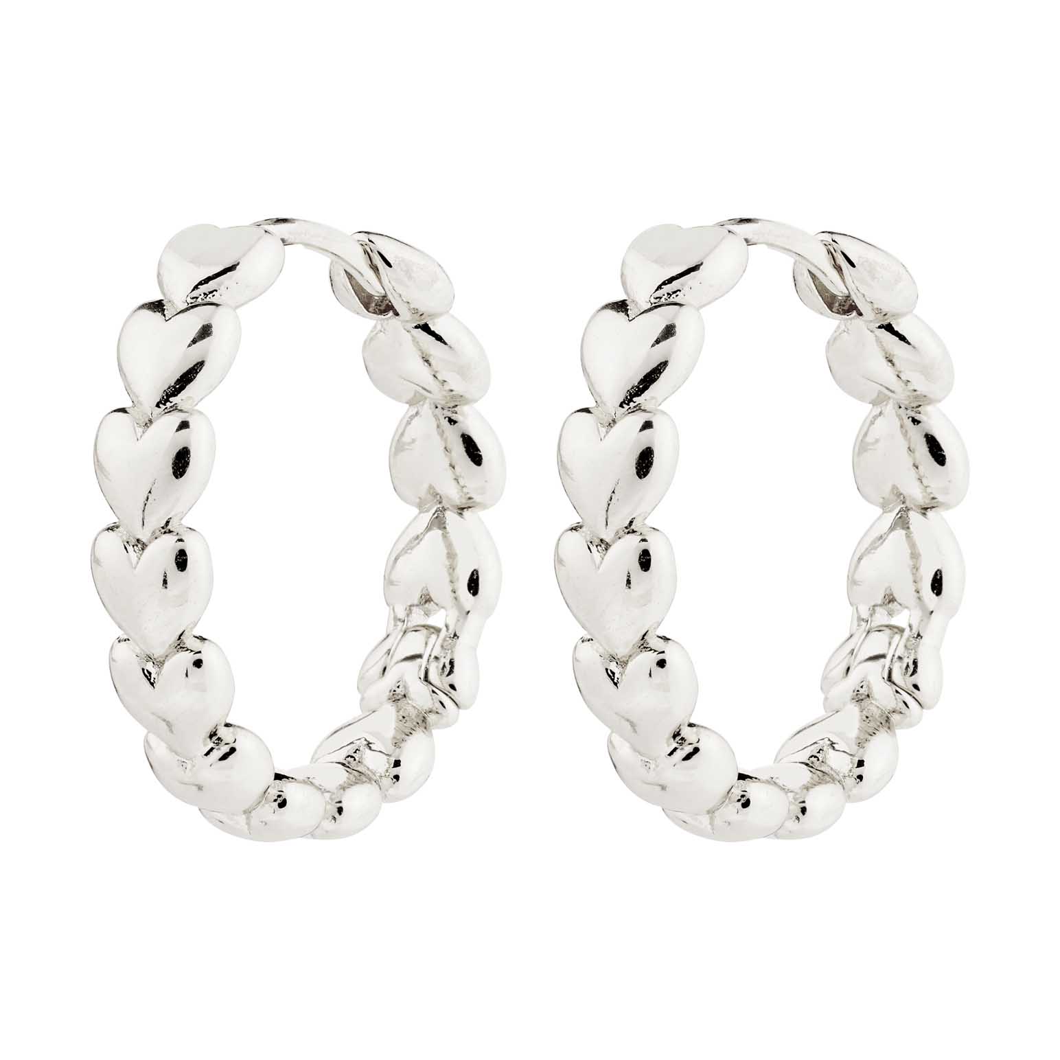 Pilgrim Maeve Recycled Hoop Earrings - Silver Plated
